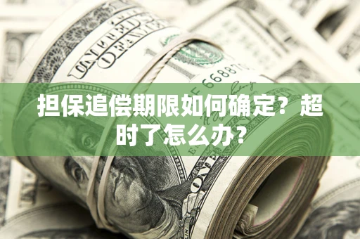济南担保追偿期限如何确定？超时了怎么办？