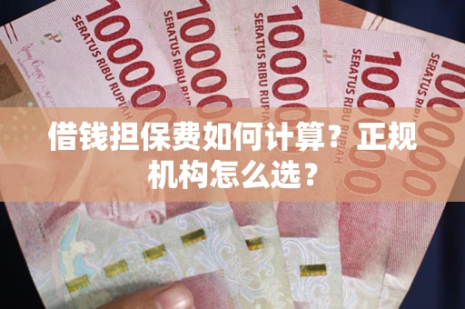 济南借钱担保费如何计算？正规机构怎么选？
