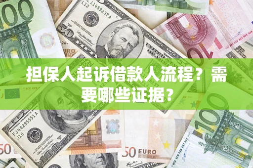 济南担保人起诉借款人流程？需要哪些证据？