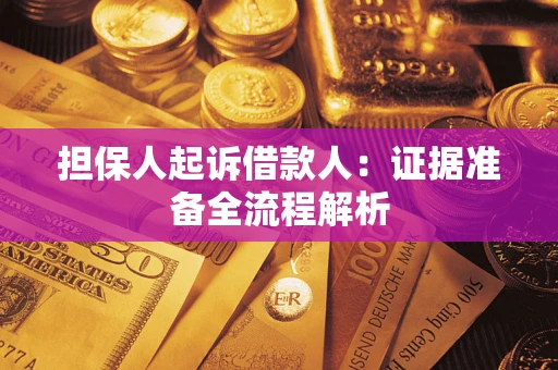 济南担保人起诉借款人：证据准备全流程解析