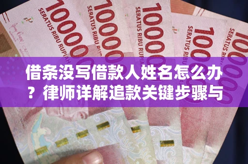 济南借条没写借款人姓名怎么办？律师详解追款关键步骤与证据链构建