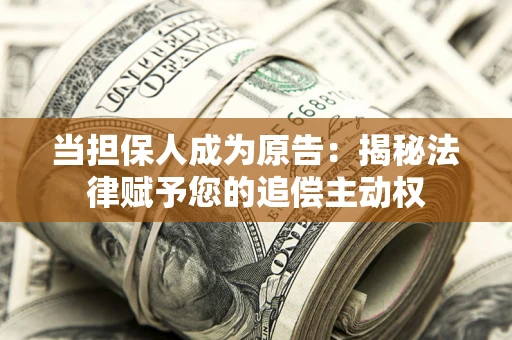济南当担保人成为原告：揭秘法律赋予您的追偿主动权