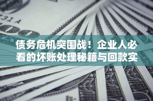 济南债务危机突围战！企业人必看的坏账处理秘籍与回款实战指南